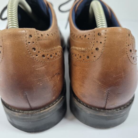 Cole Haan Mens 10M Brown Leather Wingtip Oxford Dress Shoes Lace Up main image 12